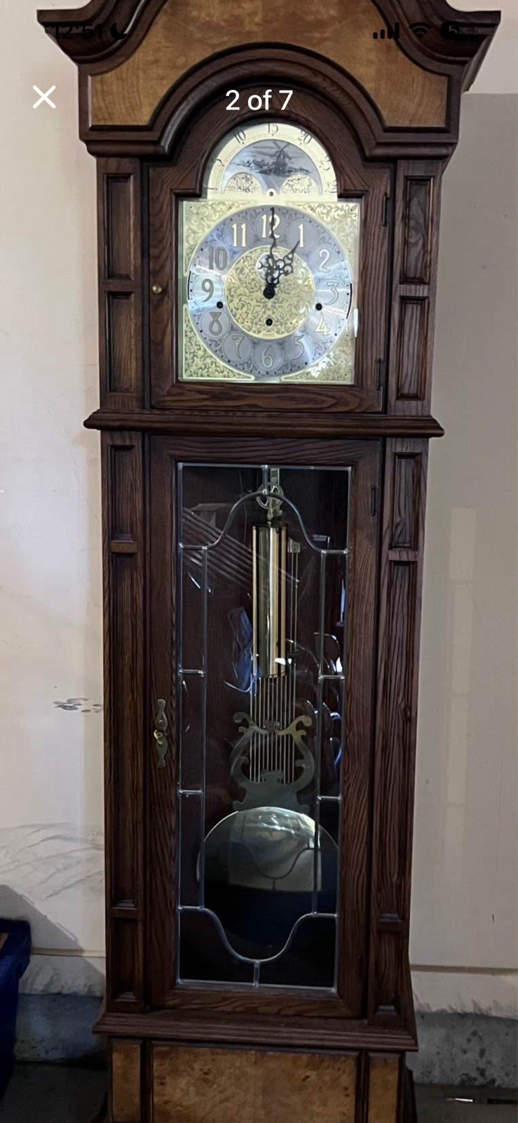 Trend Sligh Grandfather Floor Clock Kieninger Movement Large Pendulum Weights