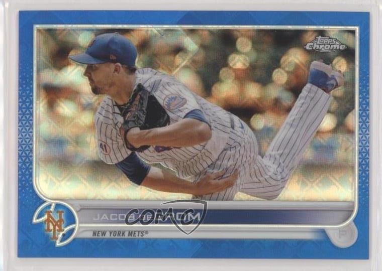 2022 Topps Chrome Logofractor Edition Blue Refractor 4/150 Jacob deGrom #78 r0j