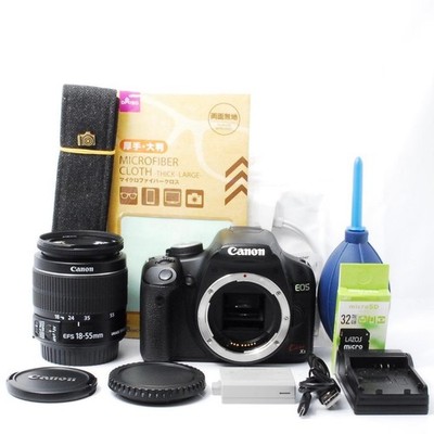 Canon EOS Kiss X3 DSLR Camera with Image Stabilization Lens Great