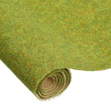 Artificial Grass Mat 13.8" x 39" Lawn Green Realistic Fake Turf