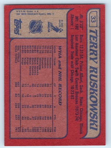 1985-86 TOPPS Hockey Cards & All-Star Stickers - Take Your Pick! - Picture 58 of 286