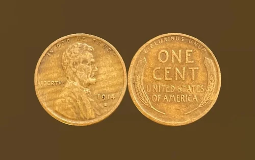 1914 S Lincoln Wheat Cents Penny in VF Very Fine Condition