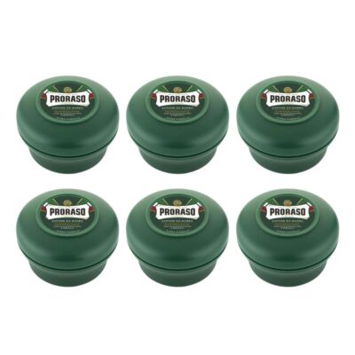 Proraso Shaving Soap in Bowl Refreshing - Green 5.2 oz - 6 Pack