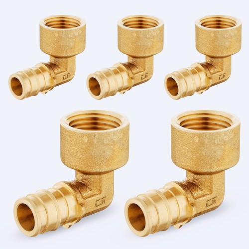 EFIELD 3/4"x3/4" Pex A Pipe Female Brass Elbow 2 To100 Packs Expansion Fittings