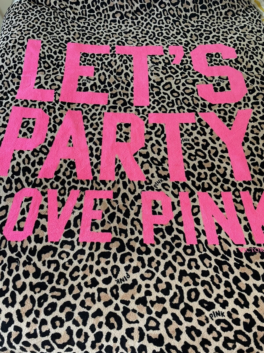 Victoria's secret pink online leopard blanket