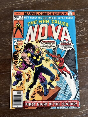 Nova #2 (Marvel 1976) 2nd Nova, 1st Condor, 1st Powerhouse VF-