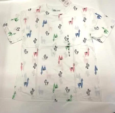 Awake Juniors Llama & Cactus White Short Sleeve T-shirt Tee