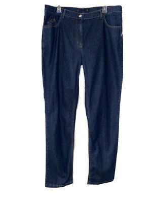 Marina Rinaldi Max Mara Dark Denim Skinny Stretch Womens Jeans MR 23 14-16W NWD
