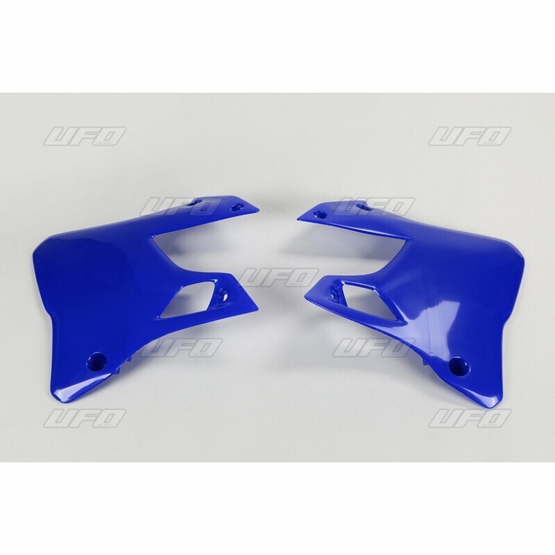Ouïes de radiateur UFO bleu pour réparer les carénages cassés de Yamaha YZ 125 1996-2001