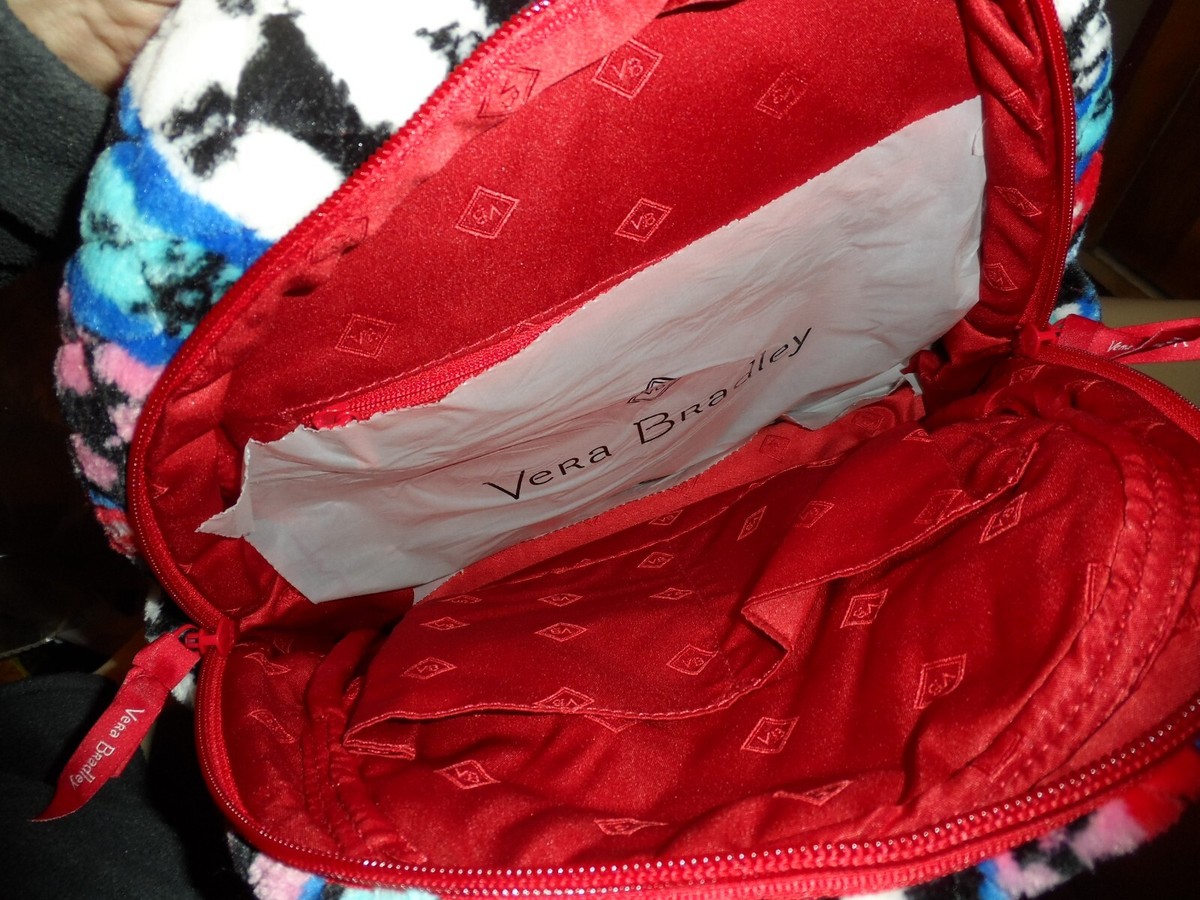 Vera Bradley backpack in Nordic Stripe Multi fleece pattern  display picture 1