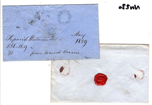 GB LONDON EC DUPLEX SG.40 Covers{2} 1859 Rare *Little Knight-Rider St* UDC NN230 - Picture 12 of 12