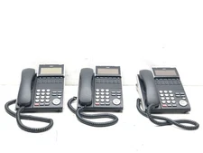 Lot of 3 NEC ILV(XD)Z-Y(BK) Display Speaker Business Phone DT700 Series