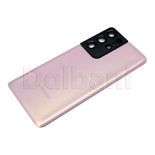Back Glass Rear Housing Battery Cover For Samsung Galaxy S21 Ultra SM-G998 Pink - Picture 3 of 3