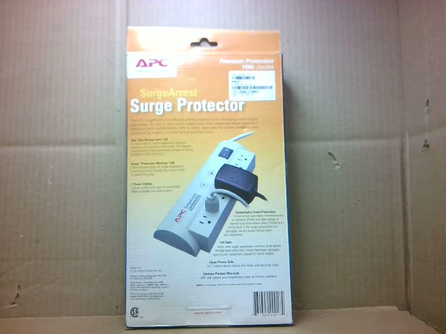 APC Pro7 Surge Protector Professional Grade 7 Outlets 120V 15A  - Factory Sealed - Image 3 of 3
