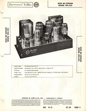 Don McGohan - Model WA-325 - Amplifier - Original Service Manual -1955