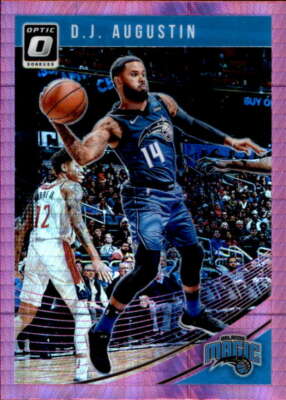2018-19 Donruss Optic Hyper Pink #9 D.J. Augustin Orlando Magic