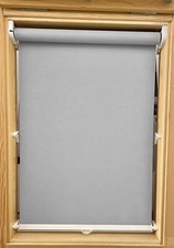 Dachfenster-Rollo Sichtschutz Haltekralle kompatibel mit Velux Typ VL VU VK grau