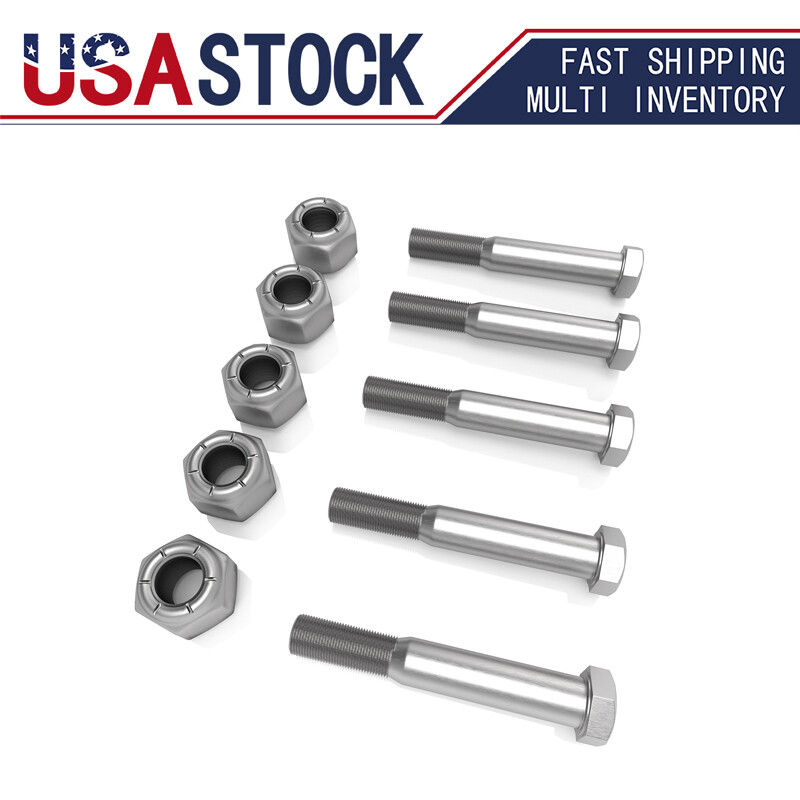 Grade 2 Shear Bolts for Rotary Cutters 1/2" x 31/2" with Nylock Nuts 5 Pack eBay