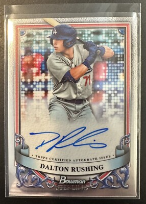 2024 Bowman Sterling Dalton Rushing Auto Rookie RC #PA-DR Los