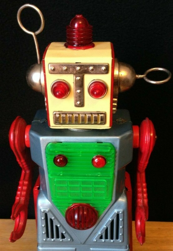 Radical Robot, Yoshiya, Japan, 1955 tin toy, the Golden Era of Robots! Awesome! 