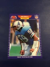 1989 Pro Set # 144 JOHN GRIMSLEY Houston Oilers Pack Fresh Sweet ! 
