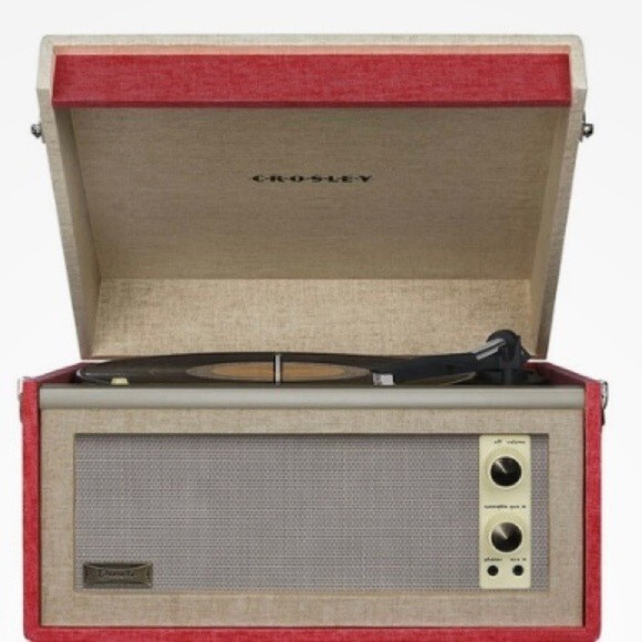 Dansette Bermuda Turntable Red Table Top Disc $510
