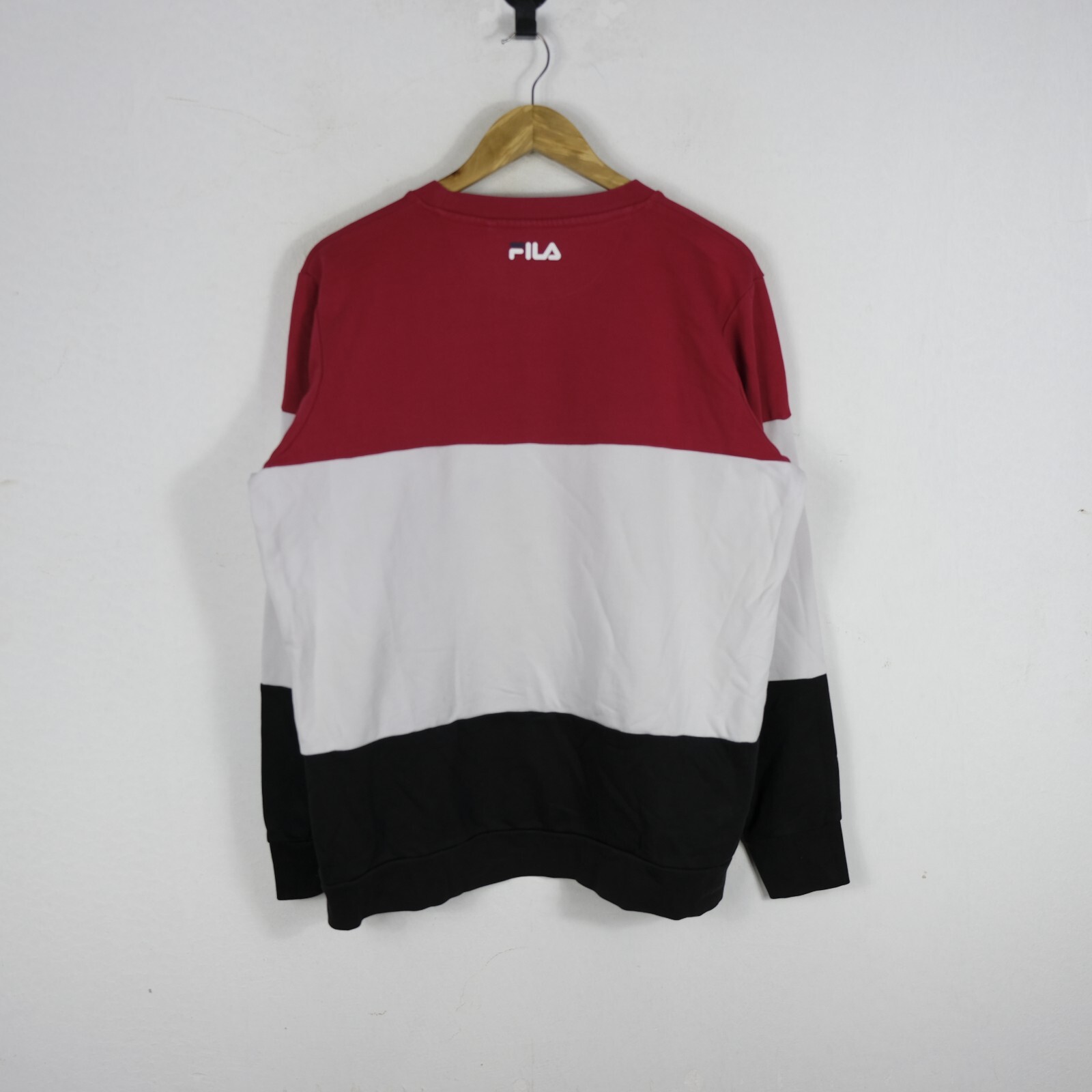 Felpa Fila Uomo Taglia M Big Logo Cotone Comoda Casual Man Hoodie