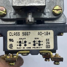 SQUARE D CLASS 9007 AO-104 LIMIT SWITCH 120VAC-120V 60Hz MADE IN USA🔔