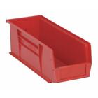 Quantum Storage Systems Qus234rd Hang & Stack Storage Bin, Polypropylene, Red,