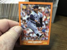 1988 Score Rookie & Traded Card JOHN CANDELARIA # 40 T