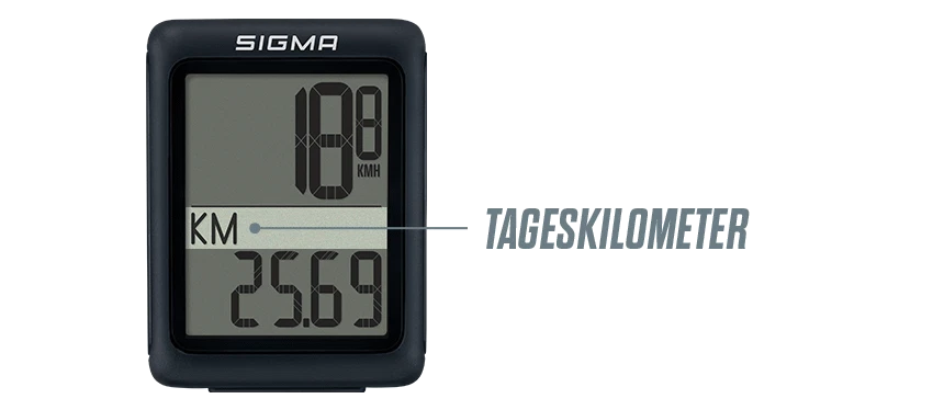 Sigma Sport BC 5.0 Fahrradcomputer mit Kabel + Zubehör 5 Funktionen Sigma Tacho - Bild 4 von 4