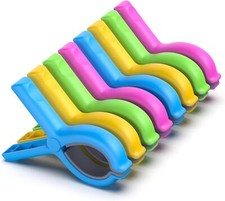 8 Pack Extra Large Beach Towel Clips, 5.1 Inch Towel Clips for Beach Chair Pool