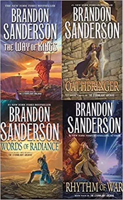 STORMLIGHT ARCHIVE 4 BOOK SET Sanderson WAY WORDS OATHBRINGER RHYTHM