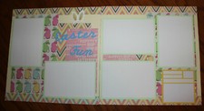 Easter Fun scrapbook layout Handmade double page each 12 x 12 photo ready