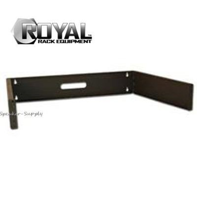 Royal Racks 2U Hinged Wall Mount Bracket A/V Rack Mount Black AV ...