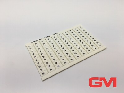Entrelec Bezeichnungskarte 23300421 RC610 21-30 marker card 1SNA233004R2100