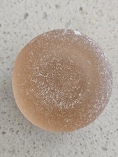 SEA GLASS GORGEOUS PEACH FROSTED TO PERFECTION SEA GLASS BOTTLE BOTTOM        