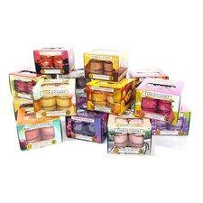 Official Yankee 6 x Boxes Assorted Fragrances Scented Tealights Total 72 Candles