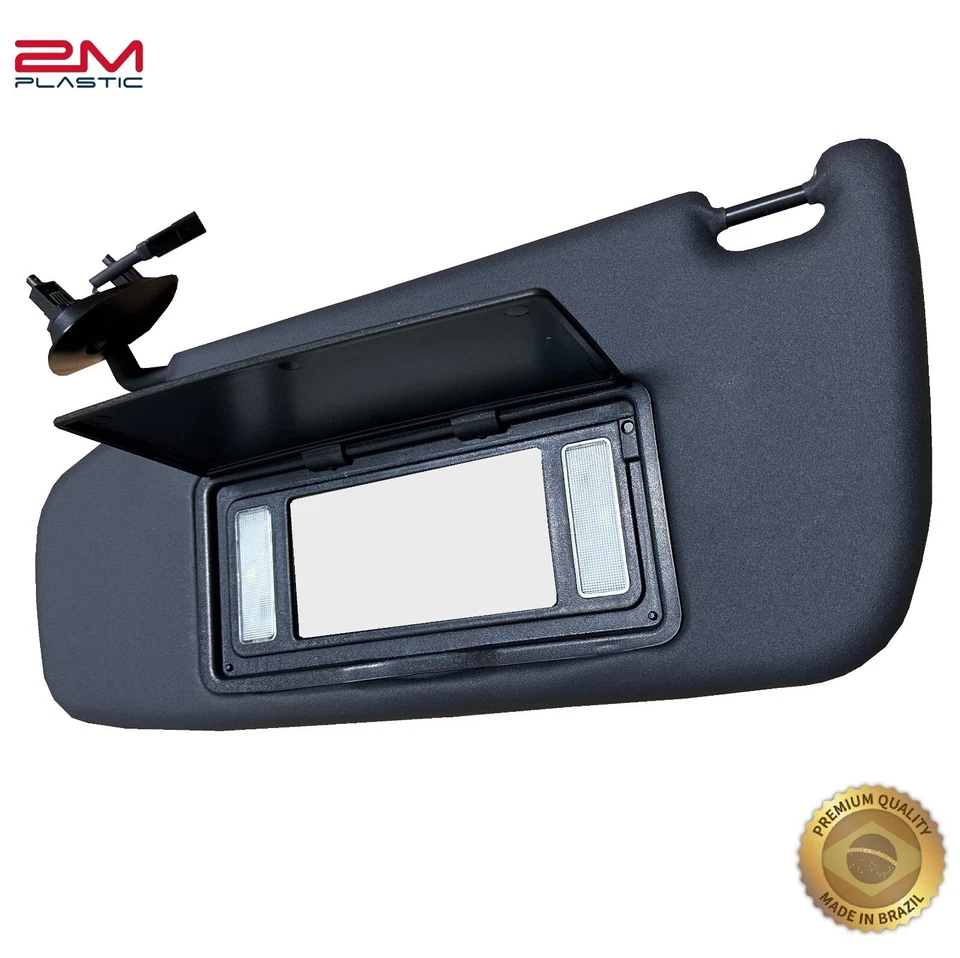 Sun Visor For Chevy Blazer S10 1995-2005 Set Pair OE Quality Black With Light - Image 3 of 4