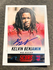 2014 Panini Score #391 Kelvin Benjamin Rookie RC Auto Autograph Card Rare. rookie card picture