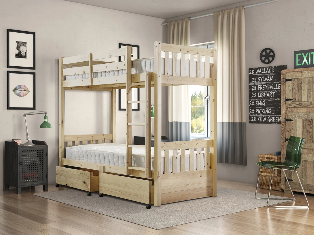 Small single bunk beds with storage deals