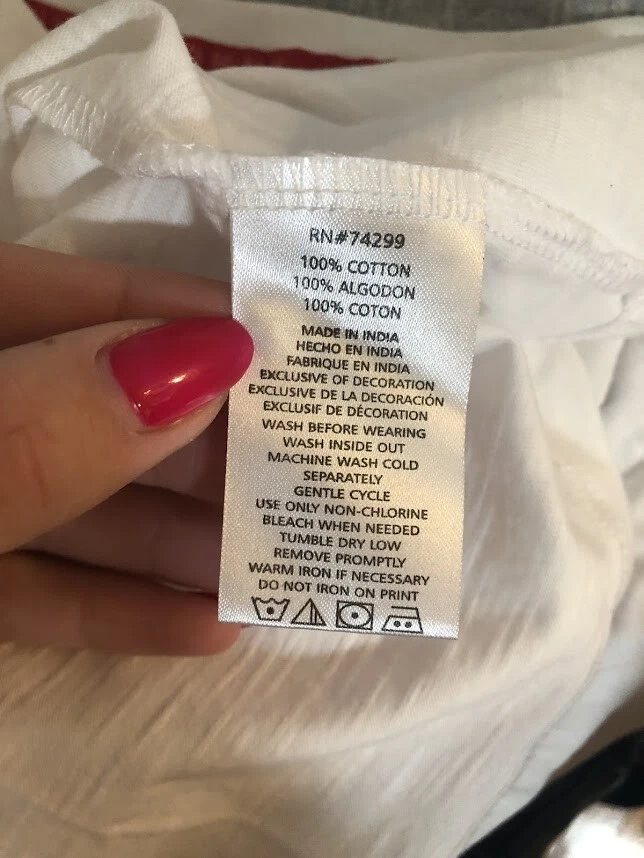 DKNY Boys T-Shirt White Short Sleeve 100% Cotton Size L (14-16) - Image 4 of 4