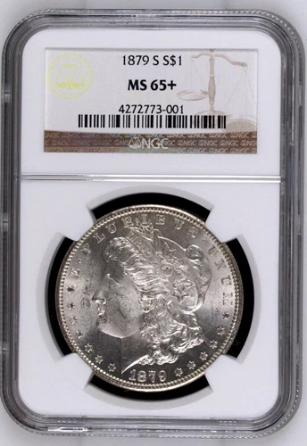 1879 S Morgan Silver Dollar - NGC MS 65+ Certified 4272773-001