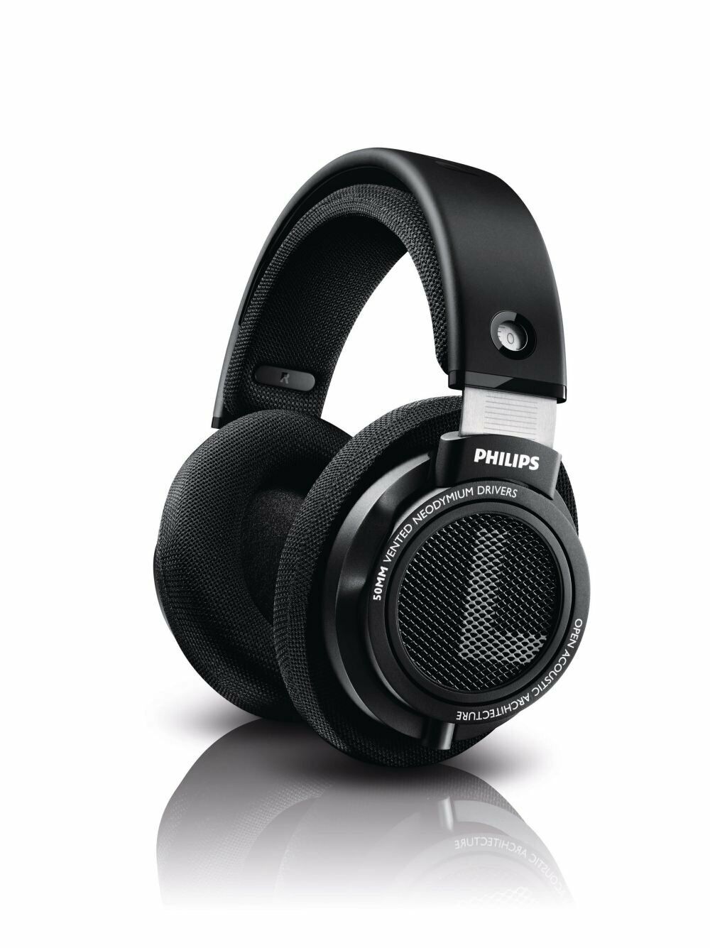 Philips SHP9500 HiFi Precision Stereo Over the Ear Headphones Black Open Back