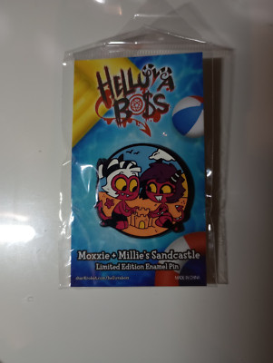 Helluva Boss Moxxie + Millie's Sandcastle Limited Edition Pin Official