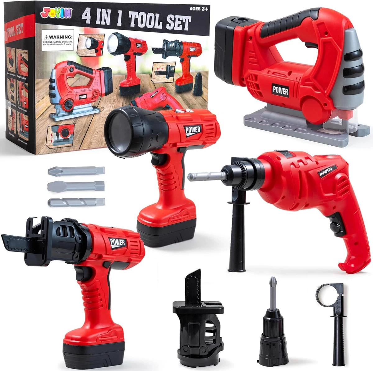 Toy tool cheap set with drill