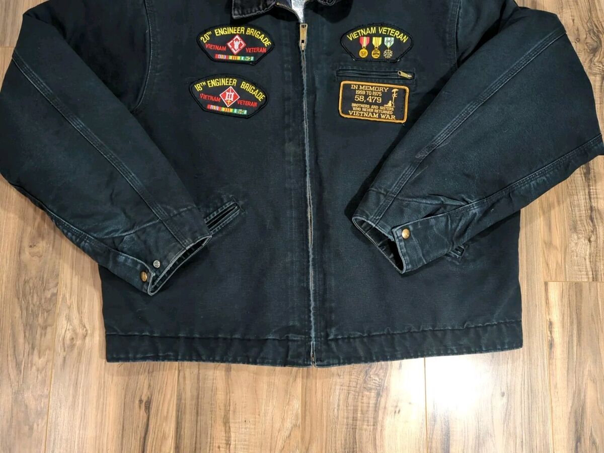 Carhartt Black Detroit Blanket Lined Jacket Size 52 Tall Carhartt Black Detroit Blanket Lined Jacket Size 52 Tall