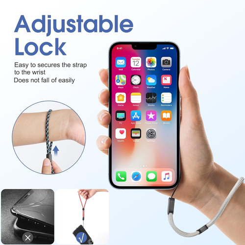 Hand Wrist Strap Lanyard, Adjustable Nylon Colorful for Mobile Phone, Camara, US - Photo 4/7