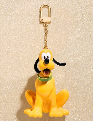 Mickey Mouse Disney Baublebar Pluto Enamel Dog Bag Charm Keychain