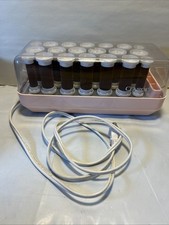 Vintage Clairol KF-20-1 Velvet Flocked Hot Rollers Curlers NO CLIPS Tested